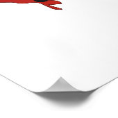Blumendesign mit Schmetterling Poster (Ecke)