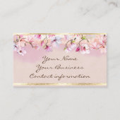 Blumendesign mit simuliertem Glitzer elegant Visitenkarte (Vorderseite)