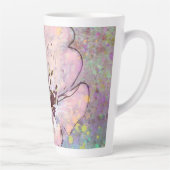 Blumendesign mit Spritzlack Milchtasse (Rechts)