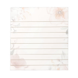 Blumendesign Notizblock