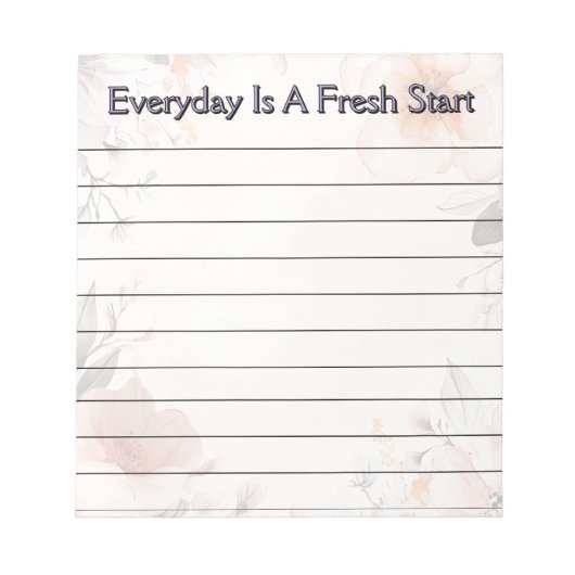 Blumendesign Notizblock (Vorderseite)