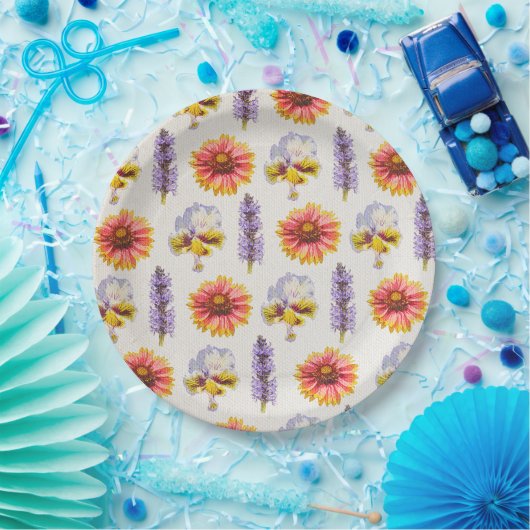 Blumendesign Pappteller (Party)