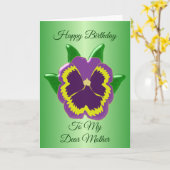 Blumendesign Personalisiert Mutter Geburtstag Karte (Gelbe Blume)