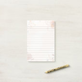 Blumendesign Post-it Klebezettel (Auf Schreibtisch)