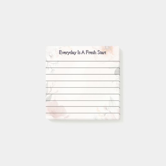 Blumendesign Post-it Klebezettel (Vorderseite)