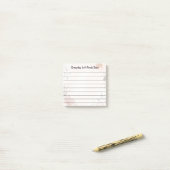 Blumendesign Post-it Klebezettel (Auf Schreibtisch)