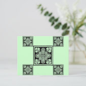 Blumendesign Postkarte (Stehend Vorderseite)