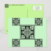 Blumendesign Postkarte (Vorne/Hinten)