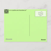 Blumendesign Postkarte (Rückseite)