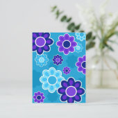 Blumendesign Postkarte (Stehend Vorderseite)