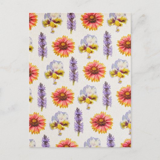 Blumendesign Postkarte (Vorderseite)