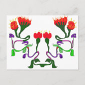 Blumendesign Postkarte (Vorderseite)