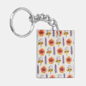 Blumendesign Schlüsselanhänger (Vorderseite links)