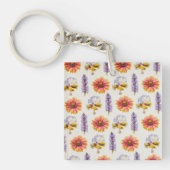Blumendesign Schlüsselanhänger (Vorderseite)