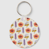 Blumendesign Schlüsselanhänger (Rückseite)