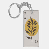 Blumendesign Schlüsselanhänger (Vorderseite links)