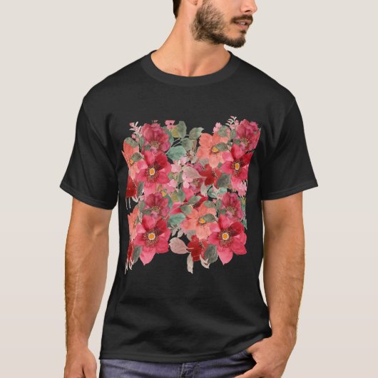 Blumendesign T-Shirt (Vorderseite)