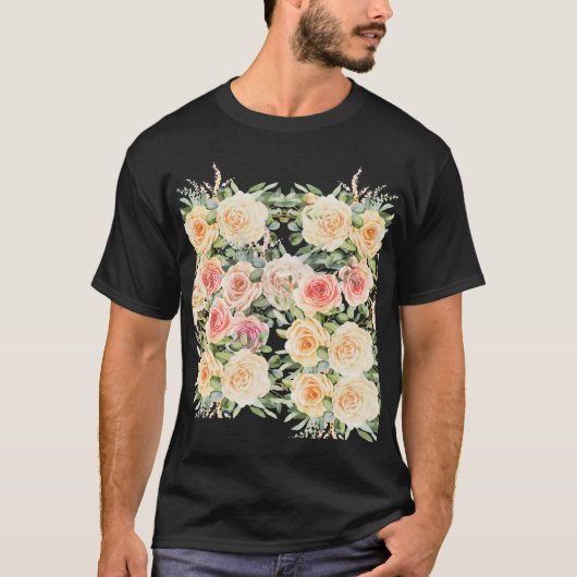 Blumendesign T-Shirt (Vorderseite)