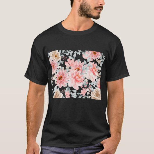 Blumendesign T-Shirt (Vorderseite)