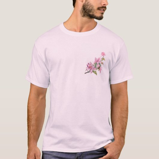 Blumendesign T-Shirt für Unisex (Vorderseite)