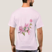 Blumendesign T-Shirt für Unisex (Rückseite)