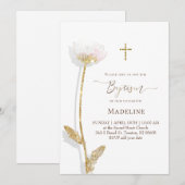 Blumendesign Taufe Einladung (Vorne/Hinten)