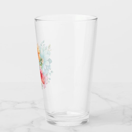 Blumendesign Trinkglas Glas (Links)