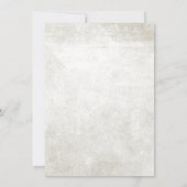 Blumendesign von Weiß und Grün Geburtstag Einladun Einladung (Rückseite)