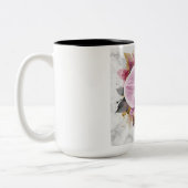 Blumendesign  zweifarbige tasse (Links)