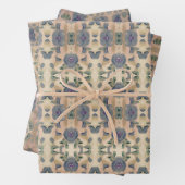 Blumendesigner Gemustert Geschenkpapier Set (Beispiel)