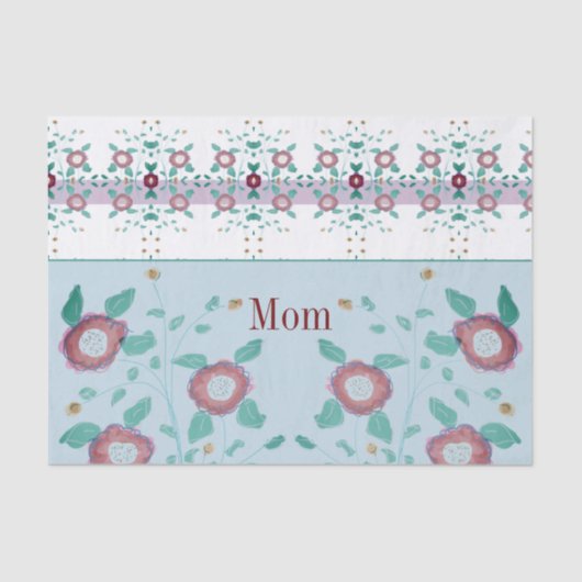 Blumendesigner Seidenpapier (Vorderseite)