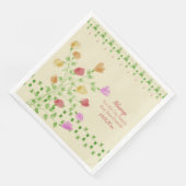 Blumendesigner Serviette (Ecke)