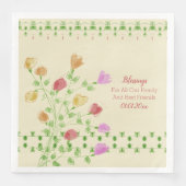 Blumendesigner Serviette (Vorderseite)