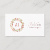 Blumendesigner Visitenkarte (Vorderseite)
