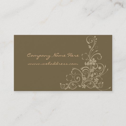 Blumendesigner Visitenkarte (Vorderseite)