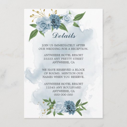 Blumendetails Begleitkarte (Vorderseite)