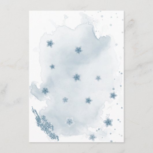 Blumendetails Begleitkarte (Rückseite)