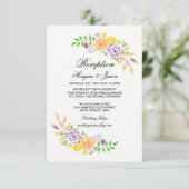 Blumendetails für Hochzeitskarten Beilage Einladung (Stehend Vorderseite)