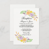 Blumendetails für Hochzeitskarten Beilage Einladung (Vorne/Hinten)