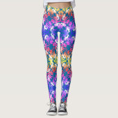 Blumendeutscher Schäfermuster Leggings (Vorderseite)