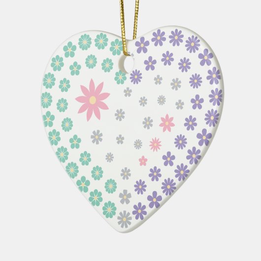 Blumendevotion Keramik Ornament (Links)