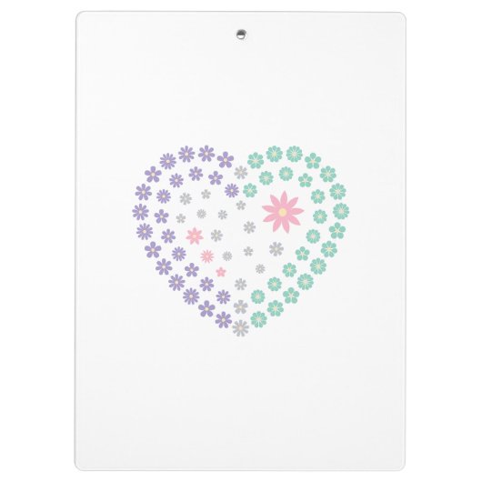 Blumendevotion Klemmbrett (Rückseite)
