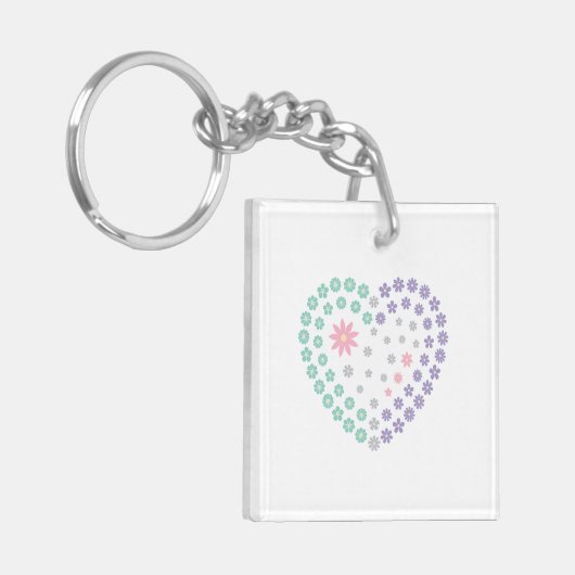 Blumendevotion Schlüsselanhänger (Vorderseite links)