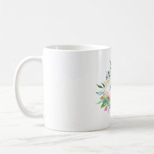 Blumendiamant-Brautjungfer Kaffeetasse (Links)
