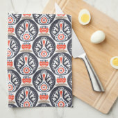 Blumendie türkei-Volkskunst-Muster Geschirrtuch (Viertel Falte)