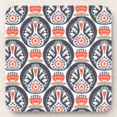 Blumendie türkei-Volkskunst-Muster Getränkeuntersetzer (Vorderseite)