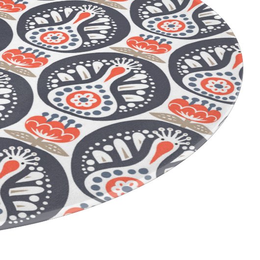 Blumendie türkei-Volkskunst-Muster Schneidebrett (Ecke)