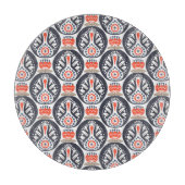 Blumendie türkei-Volkskunst-Muster Schneidebrett (Vorderseite)