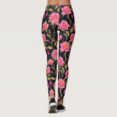 Blumendigitales Musterdesign 24 - Leggings (Rückseite)