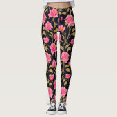 Blumendigitales Musterdesign 24 - Leggings (Vorderseite)